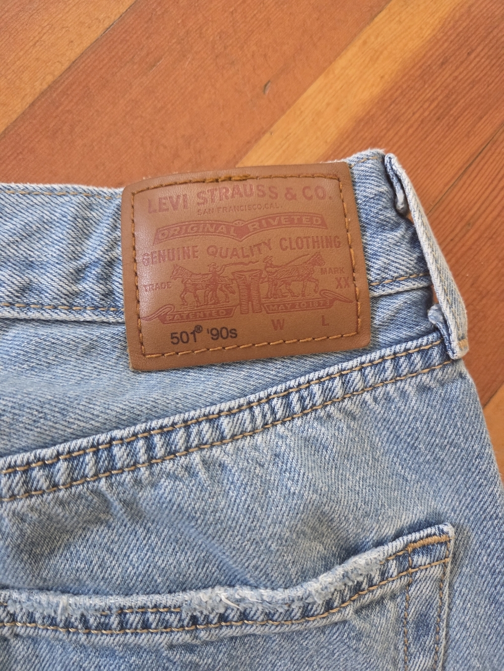 Levi's Light Blue 501 Jeans 90s